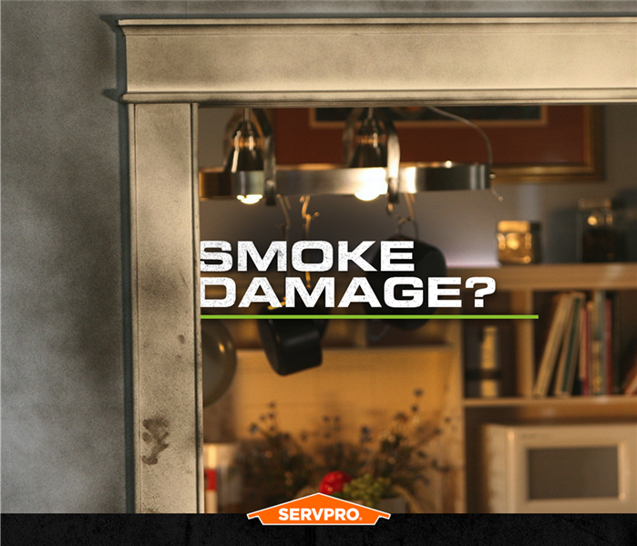 smoke damage? servpro poster, fire place